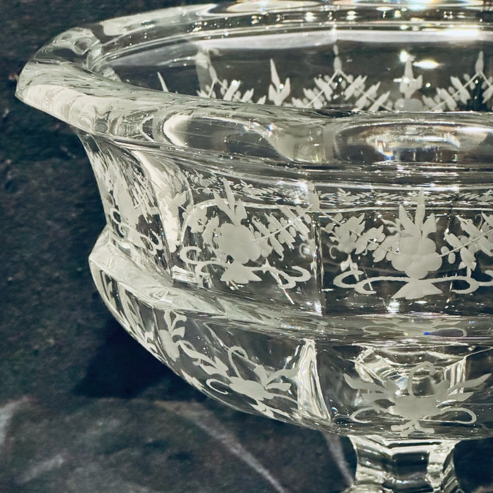 TIFFANY & CO. Biedermeier Footed Crystal Bowl - Picture 3 of 7